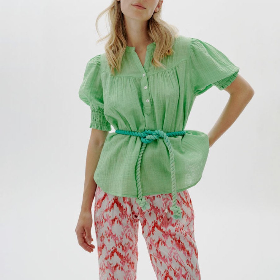 MOLIIN Owen Blouse In Summer Green Wholesale