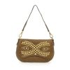 CAMPOMAGGI Half Sphere Stud Shoulder Bag In Military Online