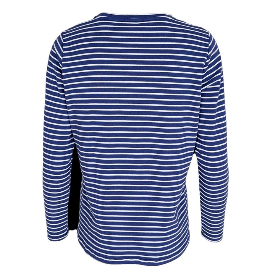 BLACK COLOUR Sailor L/S Striped T Shirt In Denim | Collen & Clare Best