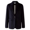 OUI Heavy Jersey Blazer In Dark Blue Grey | Collen & Clare Wholesale