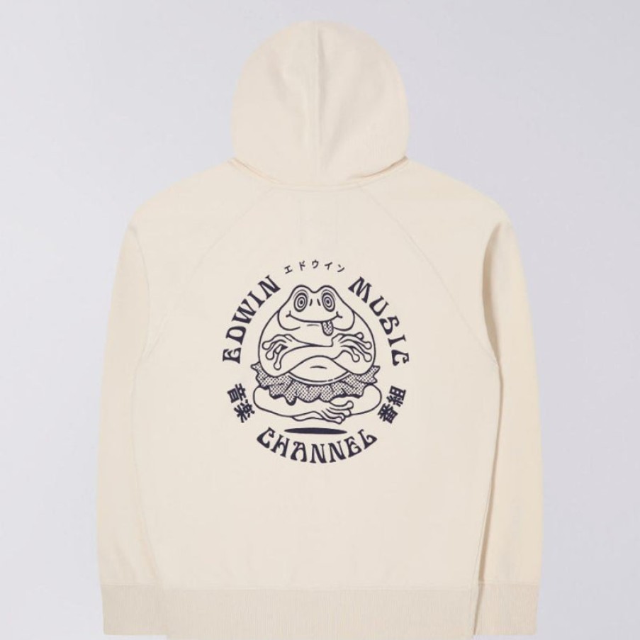 EDWIN Edwin Music Channel Hoodie Sweat In Whisper White Best