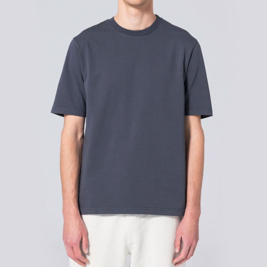 UNFEIGNED Basic T Shirt In Blue Graphite | Collen And Clare New