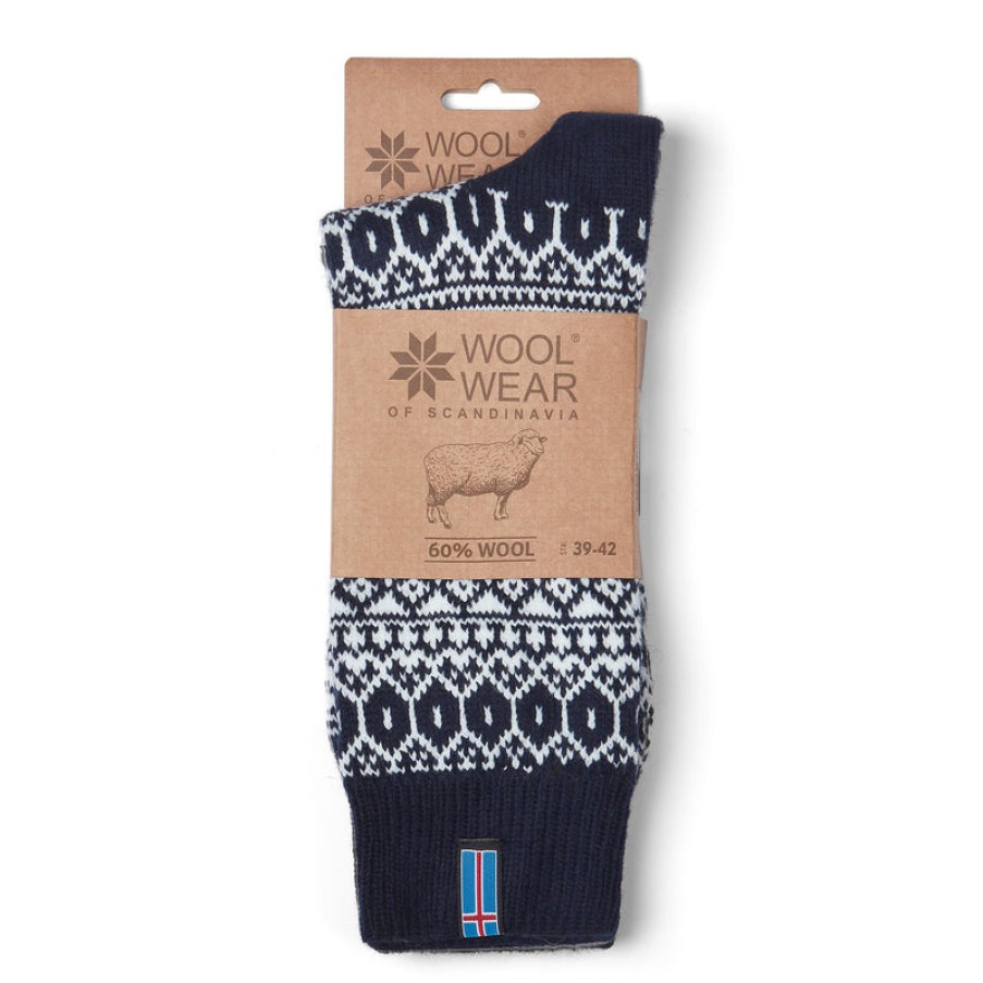 NORSK Icelander Norwegian Socks In Marine Wholesale