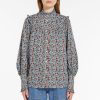 WEEKEND MAXMARA Molo Printed Twill Shirt In White Flower New