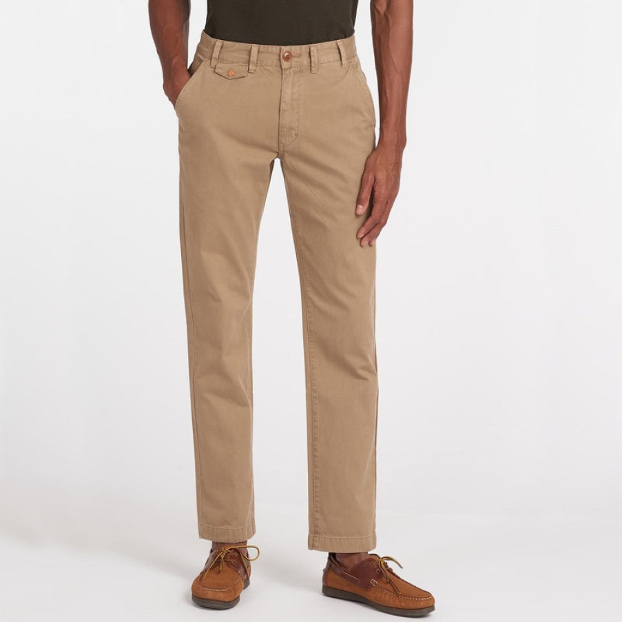 BARBOUR Neuston Twill Trousers In Stone | Collen & Clare New