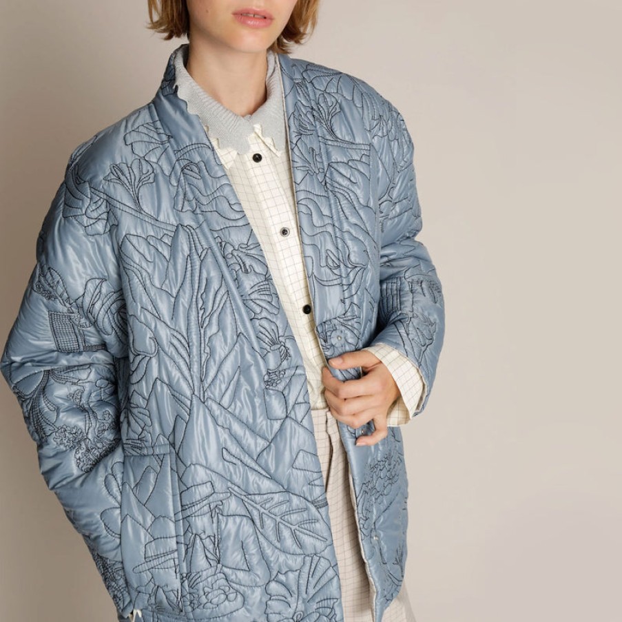 MUNTHE Emu Reversible Jacket In Blue | Collen & Clare Wholesale