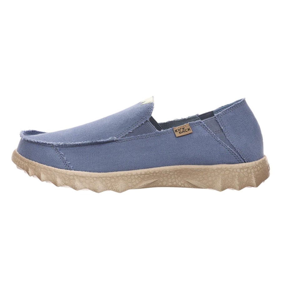 KICKBACK Kickback Couch Canvas Shoes In Mid Blue | Collen & Clare Online