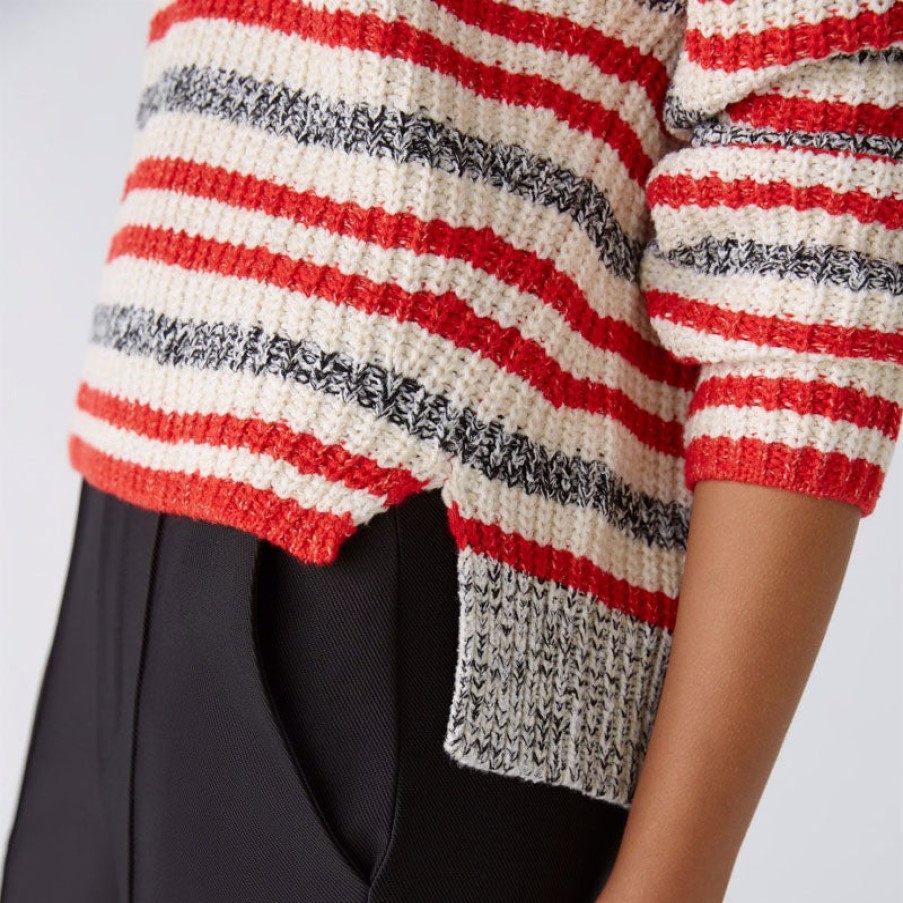 OUI Jumper In Red White New