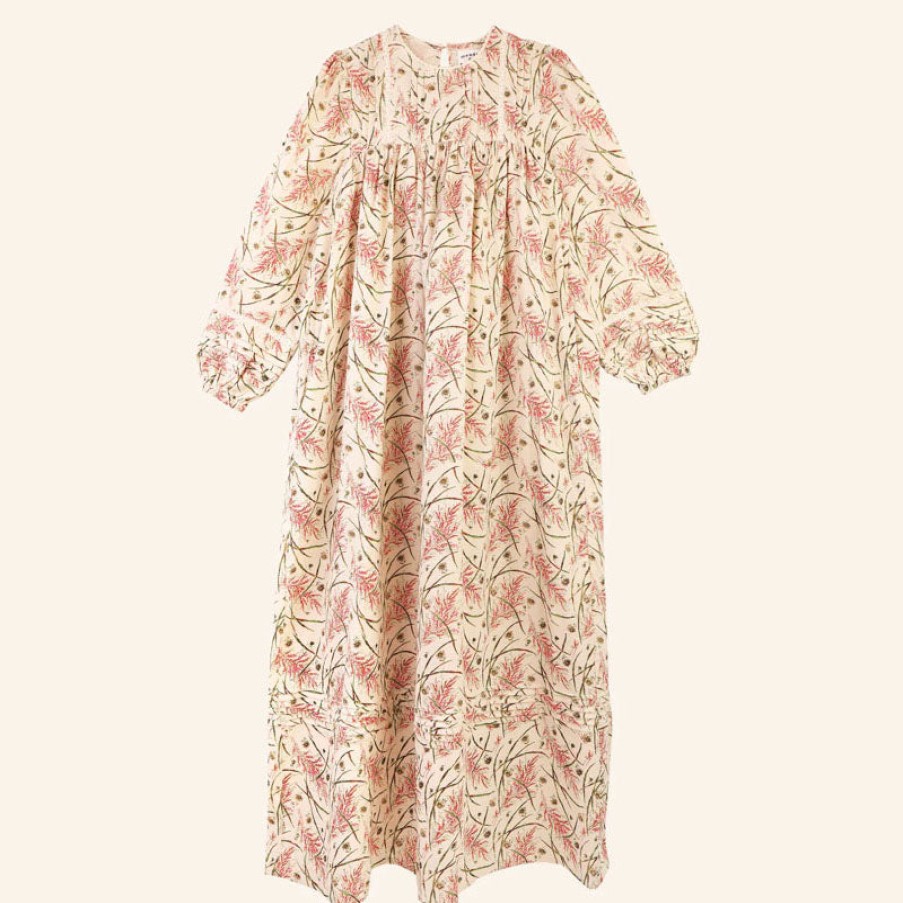 MEADOWS Nemesia Dress In Wheat Floral Online