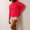 INDI & COLD Cotton Knit Sweater In Acid Pink Best