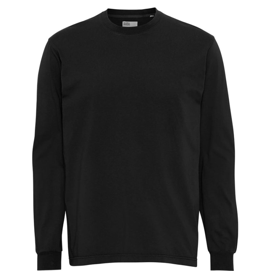 COLORFUL STANDARD Oversized L/S T Shirt In Deep Black | Collen & Clare Wholesale