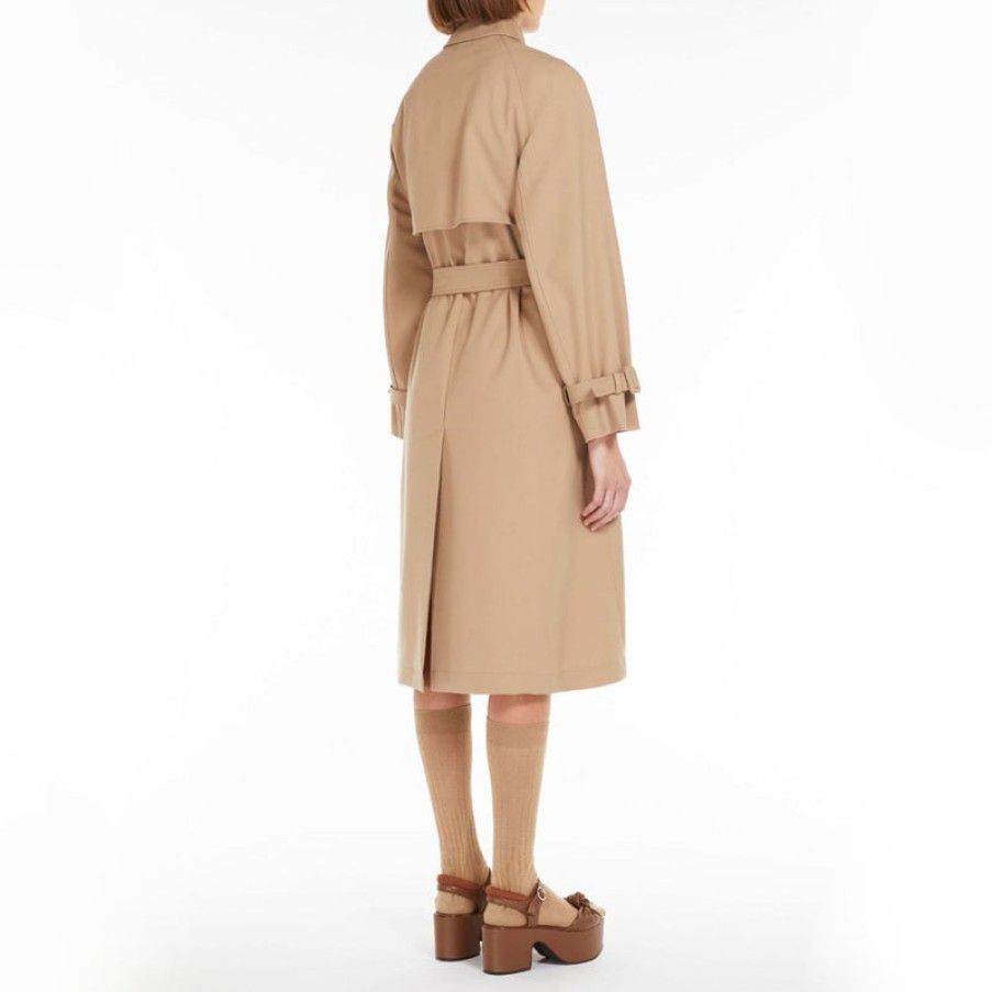 WEEKEND MAXMARA Candida Trench Coat In Camel | Collen & Clare Clearance