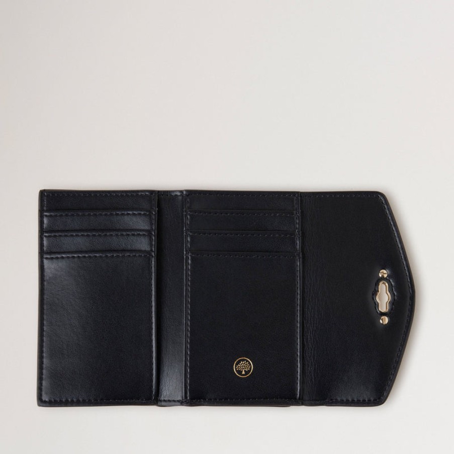 MULBERRY Darley Folded Multi-Card Wallet In Soft Gold Foil Clearance