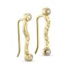 PURE BY NAT Crawler Earrings With Zircons In Gold | Collen And Clare Online