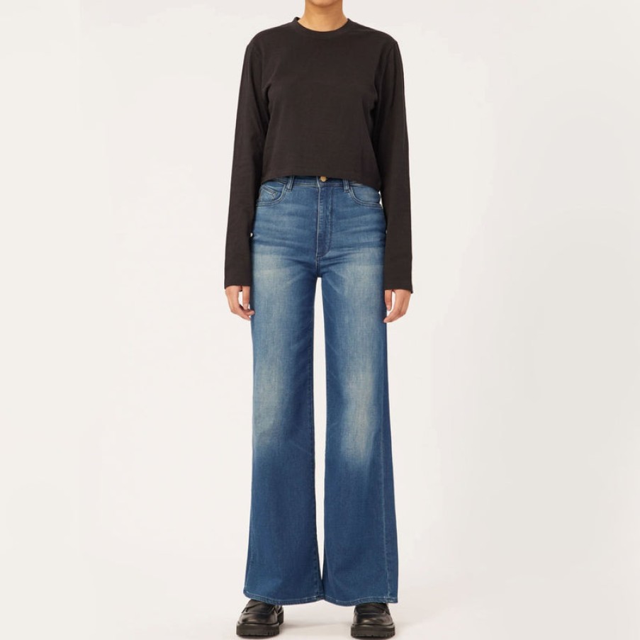 DL1961 Hepburn Wide Leg Jeans In Orlena | Collen & Clare Wholesale