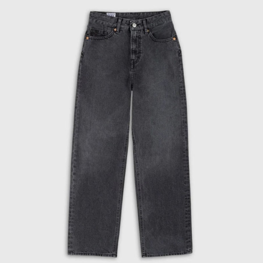 KINGS OF INDIGO Liora Cropped Jeans In Holo Grey Used Best