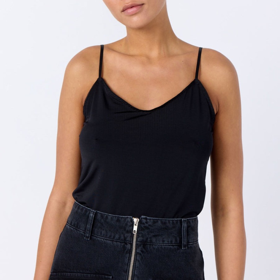 LEVETE ROOM Caro 1 Cami Top In Black | Collen And Clare Wholesale