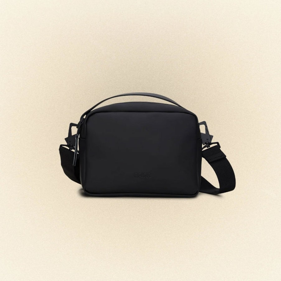 RAINS Box Bag In Black | Collen And Clare Clearance